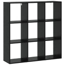 Bogskab 102 x 29 x 103,5 cm Konstrueret træ Sort eg