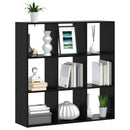 Bogskab 102 x 29 x 103,5 cm Konstrueret træ Sort eg