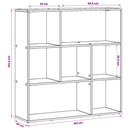 Bogskab 102 x 29 x 103,5 cm Konstrueret træ Sort eg