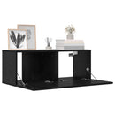 TV-møbelsæt 8 pcs 80 x 30 x 30 cm Sort eg Konstrueret træ