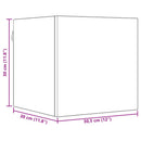 TV-møbelsæt 8 pcs 80 x 30 x 30 cm Sort eg Konstrueret træ