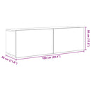 TV-møbelsæt 5 pcs 100 x 30 x 30 cm Sort eg Konstrueret træ