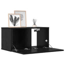 TV-møbelsæt 10 pcs 180 x 30 x 30 cm Sort eg Konstrueret træ