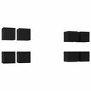 Vægmonteret TV Skab Vægmonteret 8 pcs Sort eg 30,5 x 30 x 30 cm