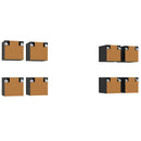 Vægmonteret TV Skab Vægmonteret 8 pcs Sort eg 30,5 x 30 x 30 cm