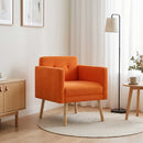 Accentstol Orange Fløjlsstof