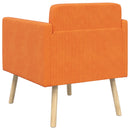 Accentstol Orange Fløjlsstof