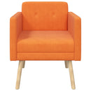 Accentstol Orange Fløjlsstof