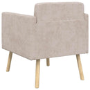Accentstol Beige Chenille Stof