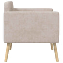 Accentstol Beige Chenille Stof