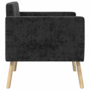 Accentstol Sort Chenille Stof