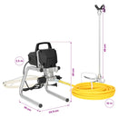 Udenluft Malersprøjte 10 m sprayslange 220V 2L/min 227 bar Sort