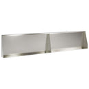 Støttemur 2 stk. 100 x 12 x 40 cm Rustfrit stål Sølv