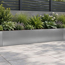 Støttemur 2 stk. 100 x 12 x 40 cm Galvaniseret stål Sølv