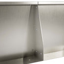 Støttemur 2 stk. 40 x 12 x 50 cm Rustfrit stål Sølv
