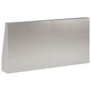 Støttemur 2 stk. 40 x 12 x 50 cm Rustfrit stål Sølv