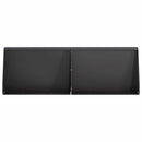 Støttemur 2 stk. 60 x 12 x 40 cm Stål Sort