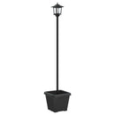 Solarlampe med plantekasse with LED Bulb Sort 32 x 32 x 158 cm