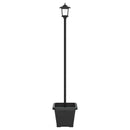 Solarlampe med plantekasse with LED Bulb Sort 32 x 32 x 158 cm