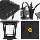 3-hoved lampepost with LED Bulb Sort 16 x 16 x 187 cm