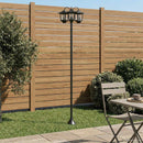 3-hoved lampepost with LED Bulb Sort 16 x 16 x 187 cm