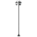 3-hoved lampepost with LED Bulb Sort 16 x 16 x 187 cm