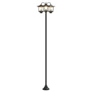 3-hoved lampepost with LED Bulb Sort 16 x 16 x 187 cm