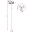 Udesolarlampe with LED Bulb Sort