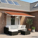 Reservedug til markise Orange og Brun 250 x 200 cm Polyester