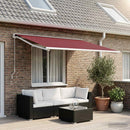Reservedug til markise Bordeaux Rød 450 × 350 cm Polyester