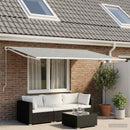 Reservedug til markise Anthracit og hvid 400 x 200 cm Polyester