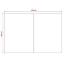 Reservedug til markise Rød og Hvid 400 × 300 cm Polyester