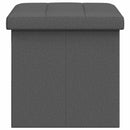 Foldbar opbevaringsbænk Lysegrå 180 kg 80 L 77 x 38 x 38 cm