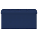 Foldbar opbevaringsbænk Blå 180 kg 80 L 77 x 38 x 38 cm Linned