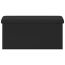 Foldbar opbevaringsbænk Sort 180 kg 80 L 77 x 38 x 38 cm PVC