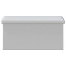 Foldbar opbevaringsbænk Hvid 180 kg 80 L 77 x 38 x 38 cm PVC