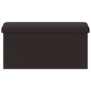 Foldbar opbevaringsbænk Brun 180 kg 80 L 77 x 38 x 38 cm PVC