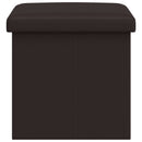 Foldbar opbevaringsbænk Brun 180 kg 80 L 77 x 38 x 38 cm PVC
