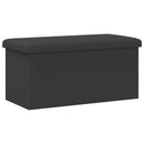 Foldbar opbevaringsbænk Grå 180 kg 80 L 77 x 38 x 38 cm PVC