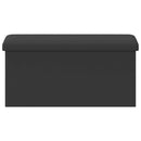 Foldbar opbevaringsbænk Grå 180 kg 80 L 77 x 38 x 38 cm PVC