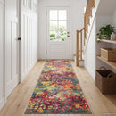 Tæppe Runner LESAKA farverig 50 x 150 cm Diamantvelour