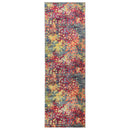 Tæppe Runner LESAKA farverig 100 x 350 cm Diamantvelour