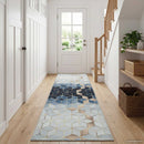 Tæppe Runner LESAKA Sølv 50 x 300 cm Diamantvelour