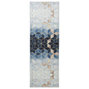 Tæppe Runner LESAKA Sølv 80 x 350 cm Diamantvelour