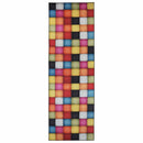 Tæppe Runner LESAKA farverig 50 x 400 cm Diamantvelour
