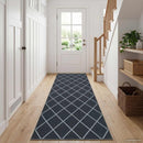 Tæppe Runner ORIZ 1150 gsm Sort mesh mønster