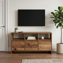 TV-skab 102 x 37,5 x 52,5 cm Gammelt træ Konstrueret træ