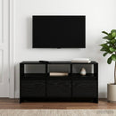 TV-skab 102 x 37,5 x 52,5 cm Sort eg Konstrueret træ