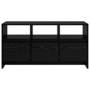 TV-skab 102 x 37,5 x 52,5 cm Sort eg Konstrueret træ