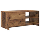 Sofabord Egetræ 102 x 50 x 45 cm Konstrueret træ